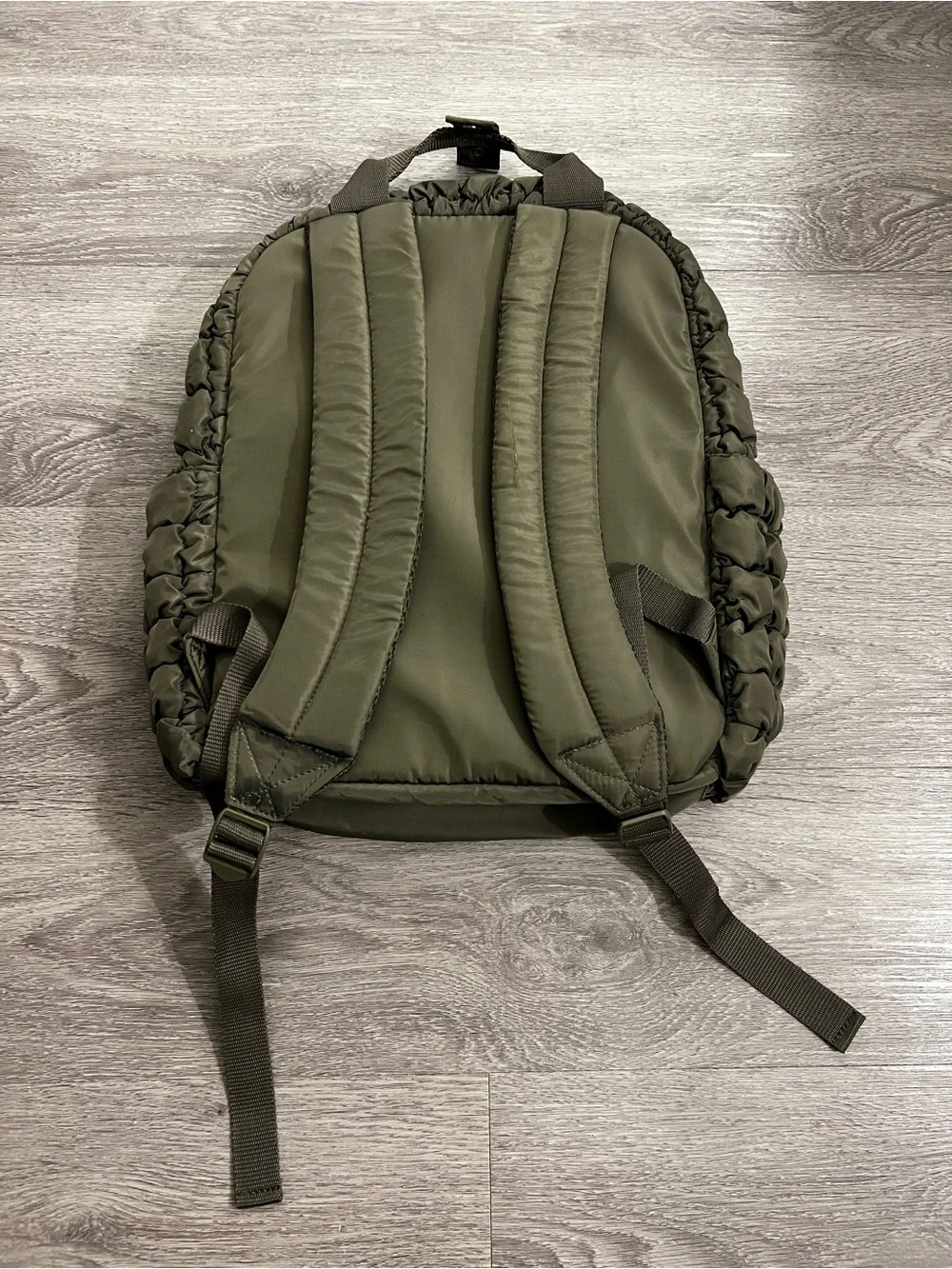 wild fable Quilted Olive Backpack
